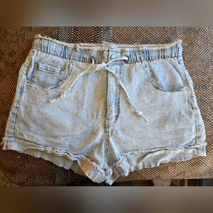 Women's Light Blue Denim Shorts